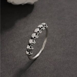 Silver tone Skull Ring